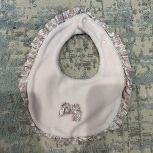 Bebe sweet Pink Ruffled Baby towel floral Bib